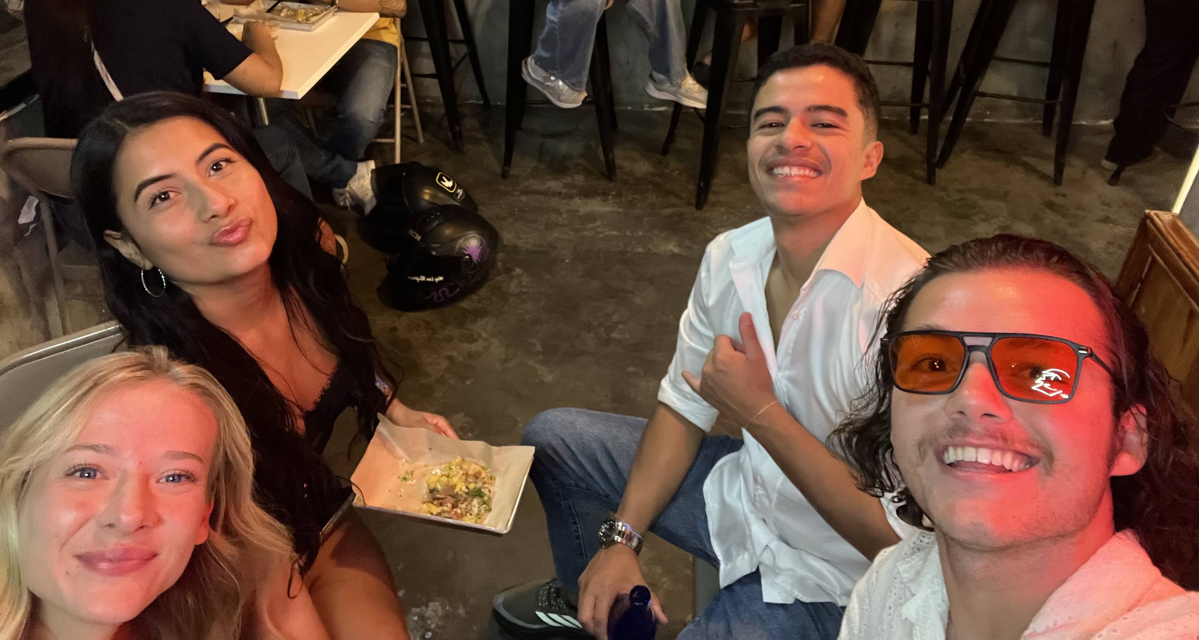 Ethan, Sydnee, and friends in Colombia